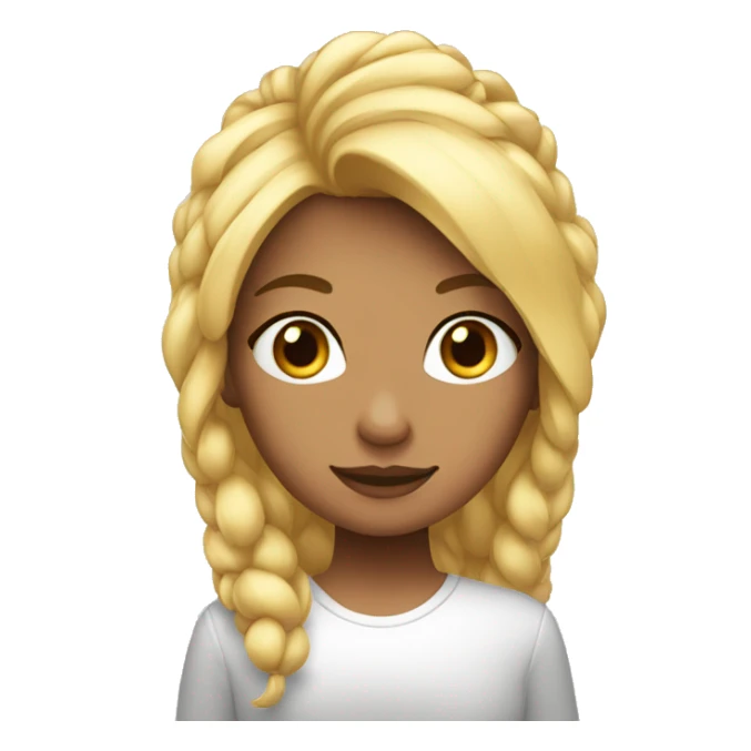 Menina dos cabelos lisos segurando a letra 'y' sticker