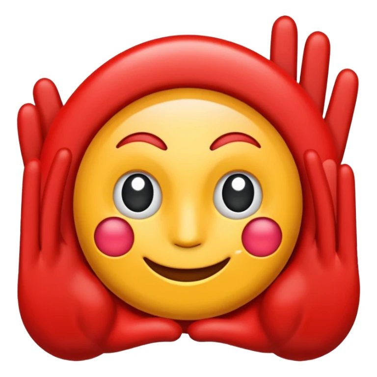 Expresión de felicidad color rojo con centellas y rayos sticker