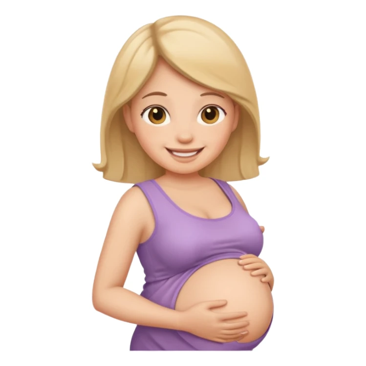 pregnant person sticker