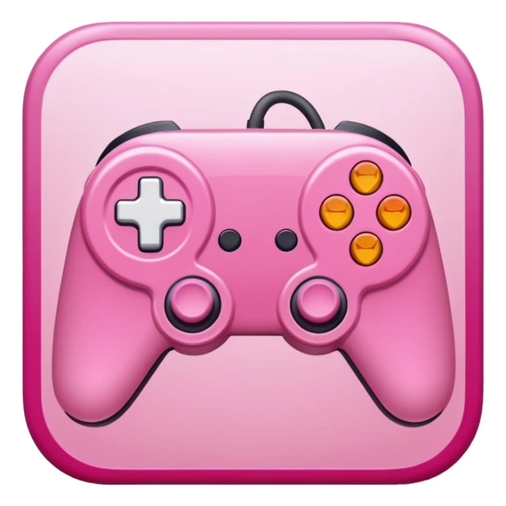 mix light pink dark pink and white girly gamer app sticker