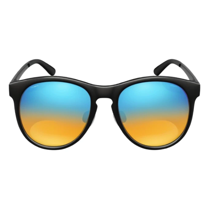 Sunglasses with the number 67 on them sticker