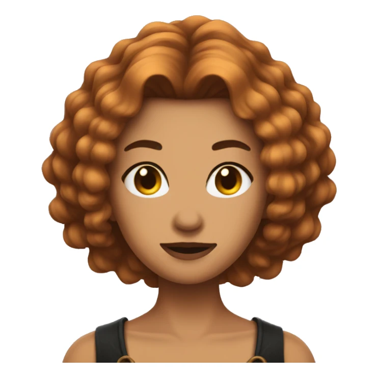 Witch power brwon hair sticker