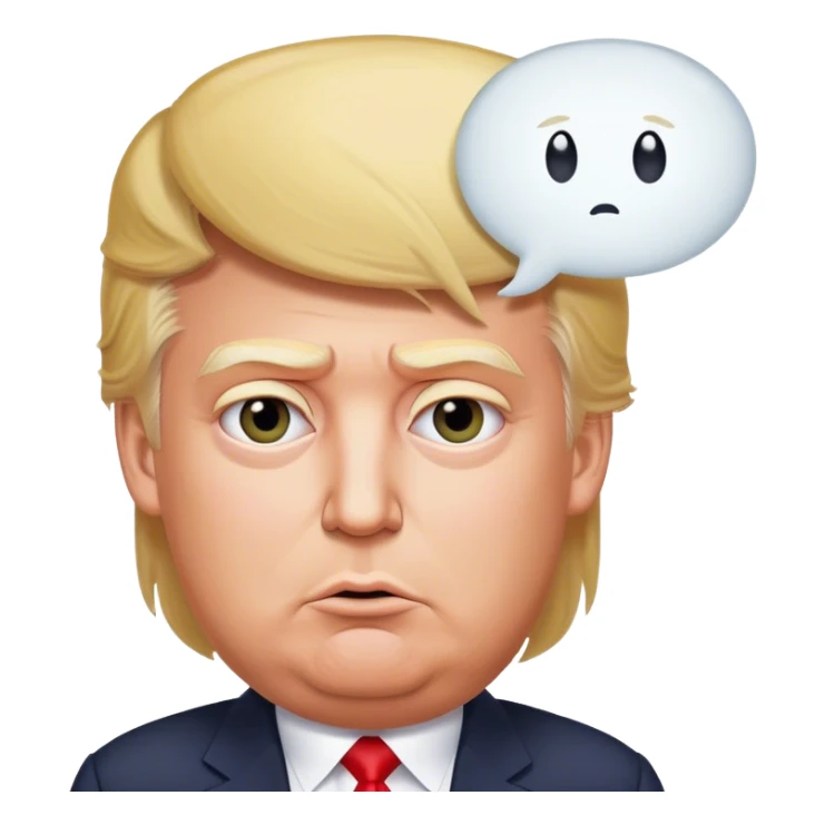 Trump with a Speech bubble saying the word FABIAAAN sticker