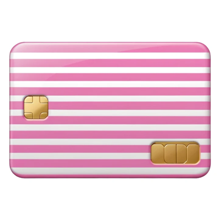 pink credit card that says stoney clover lane sticker