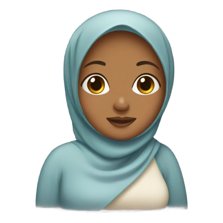 pregnant woman with hijab sticker