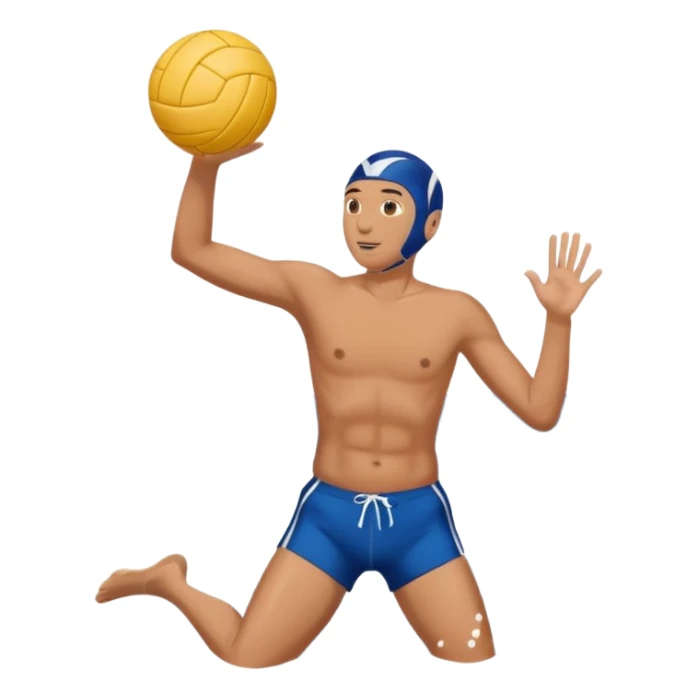 Natación y voleibol sticker