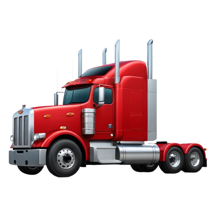 peterbilt semi truck, side view sticker