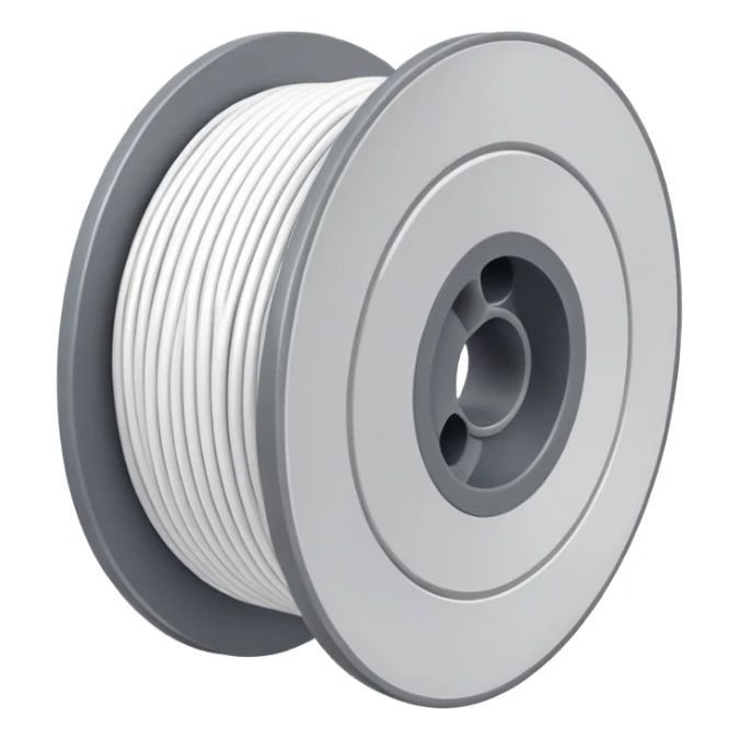 spool of white filament sticker