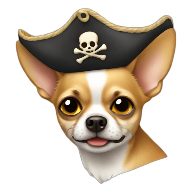 pirate chihuahua sticker