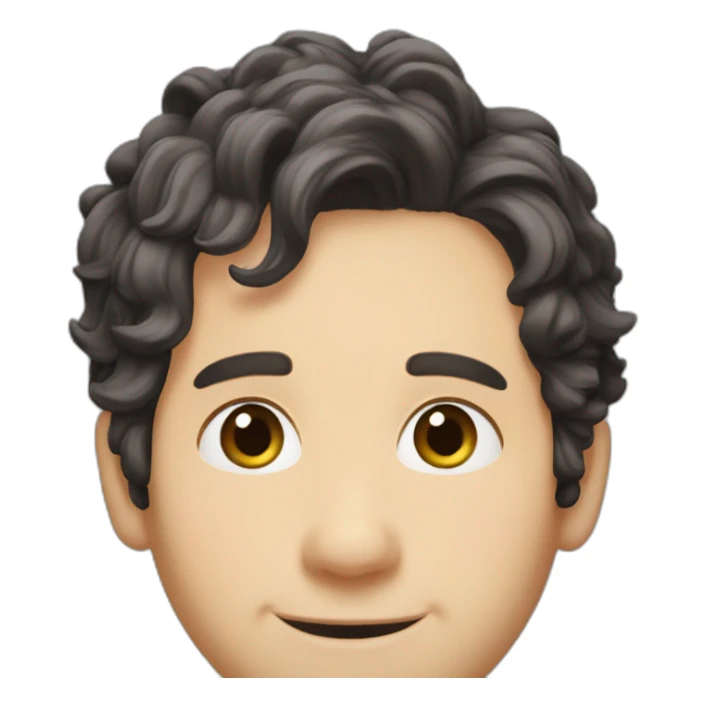 Paul rudd short hair smaller nose happy sticker