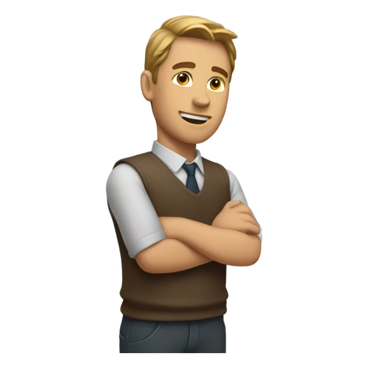 the man stretches his right arm straight up in front of him sticker