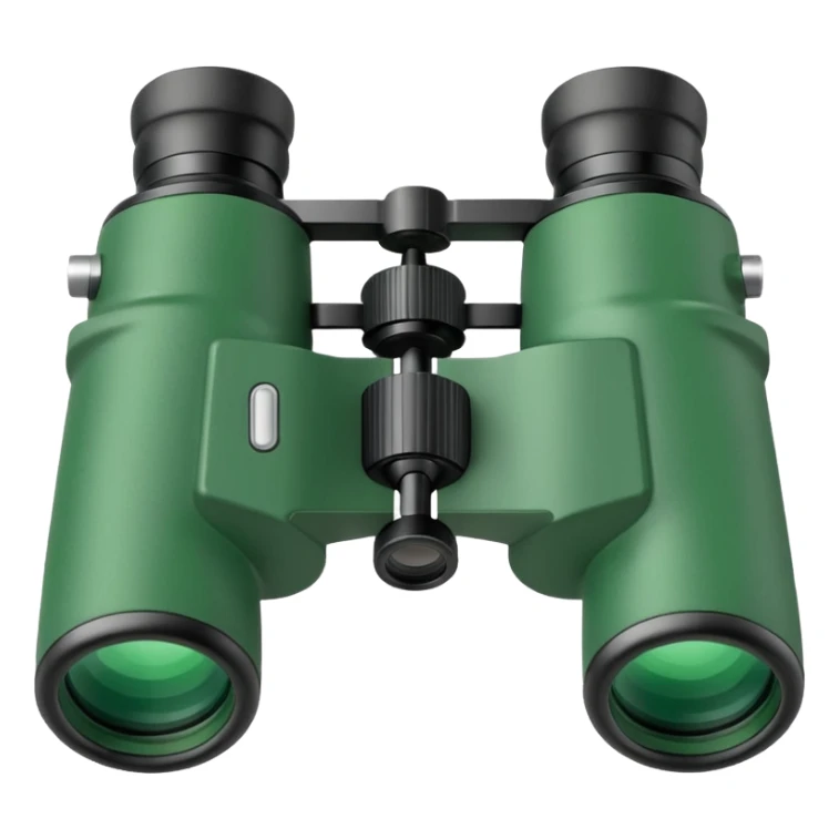 Create the emoji of the binocular make it green sticker