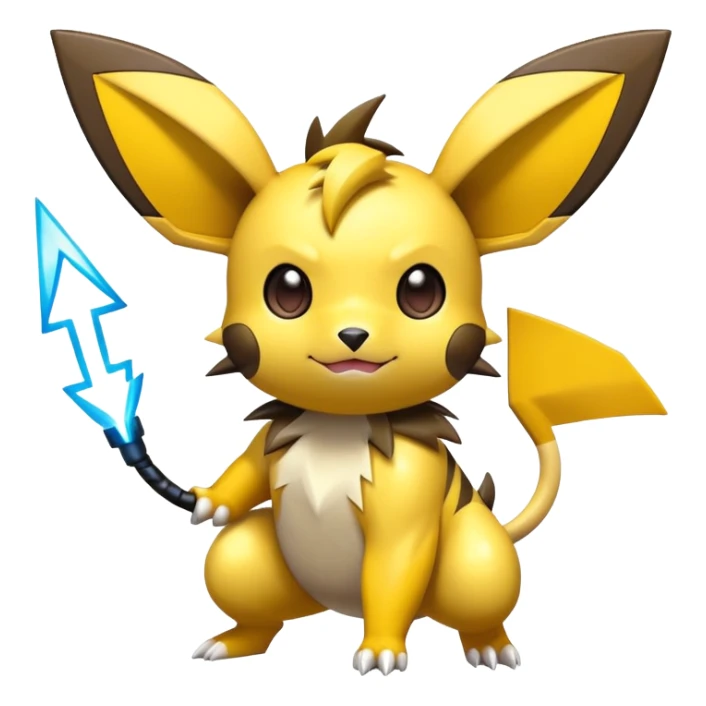 Shiny Colorful Pichu-Raichu-Zeraora sticker