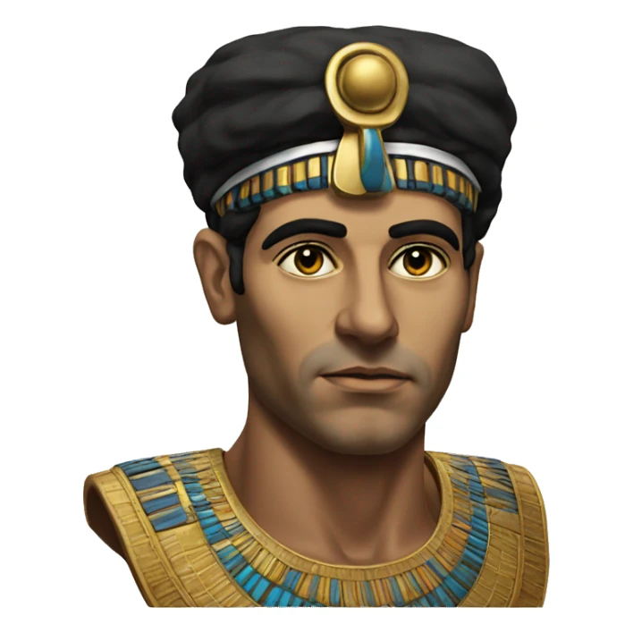 egyptian engenier 1970 photorealistic serious sticker