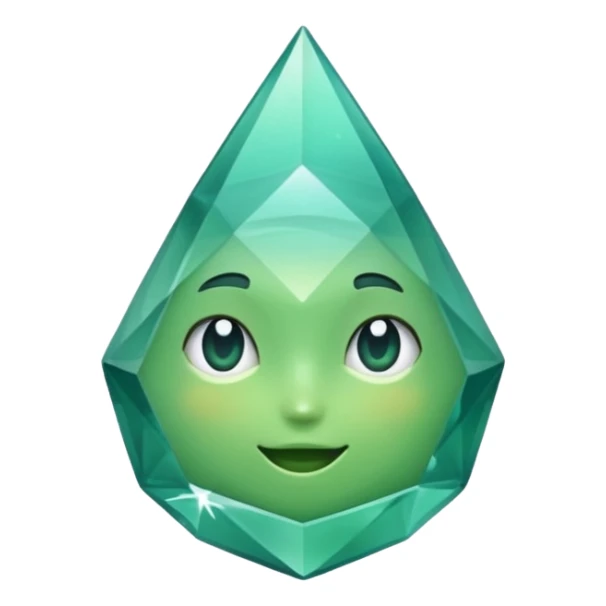 Diamante verde água sticker