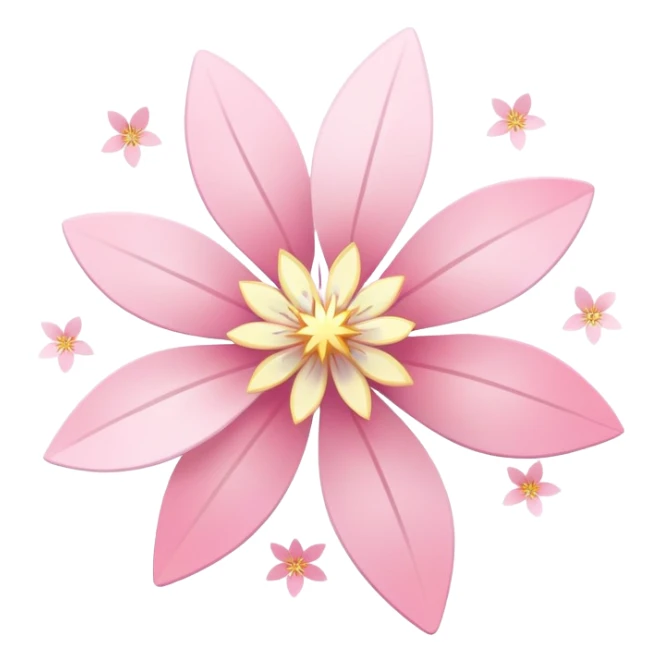 Cute Pastel pink and white Cherry Blossom Sakura Starburst Shooting Star sticker