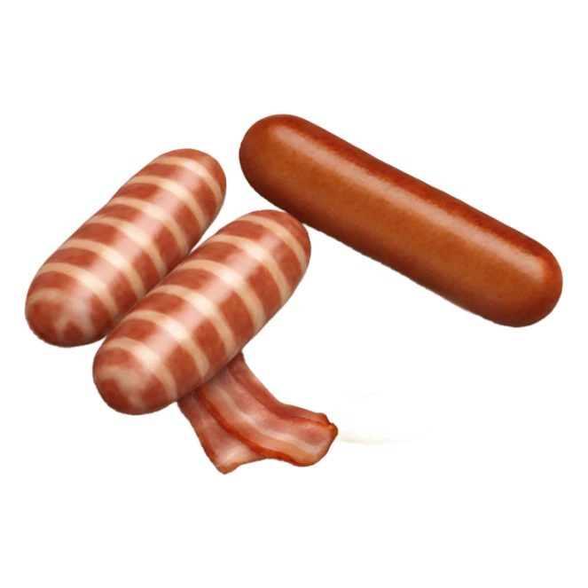 Full English sausages bacon eggs on plate sticker
