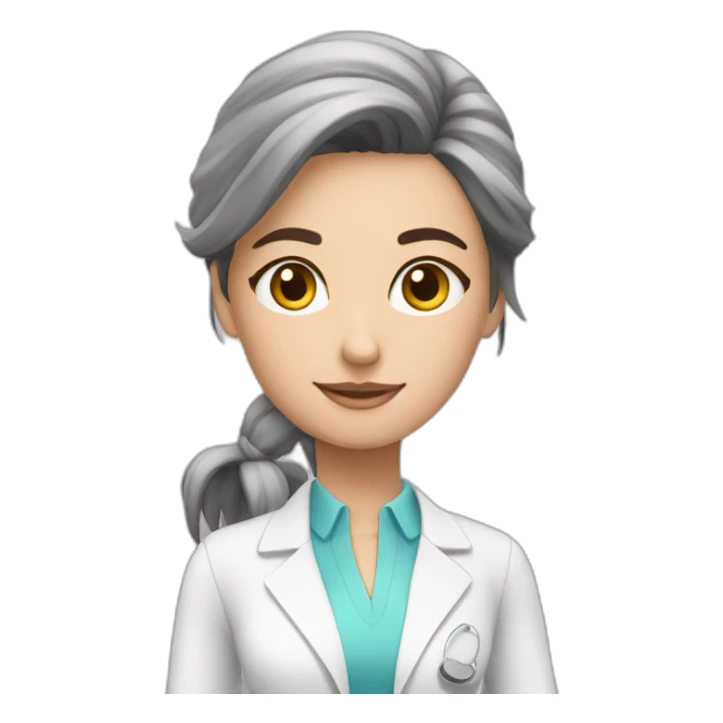 physiotherapist working pretty girl brunette sticker