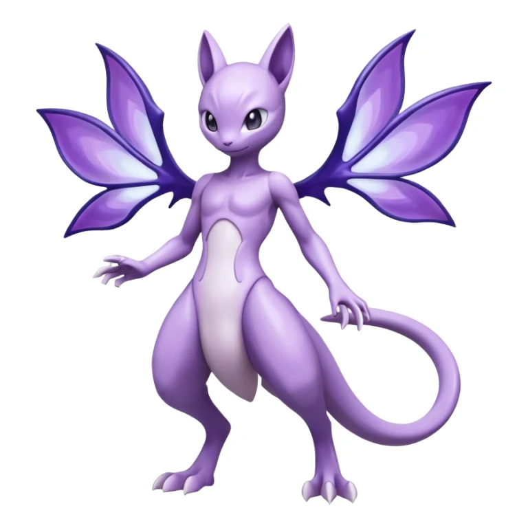 Mewtwo-Lunala-Fakémon-hybrid-creature (full body)  sticker