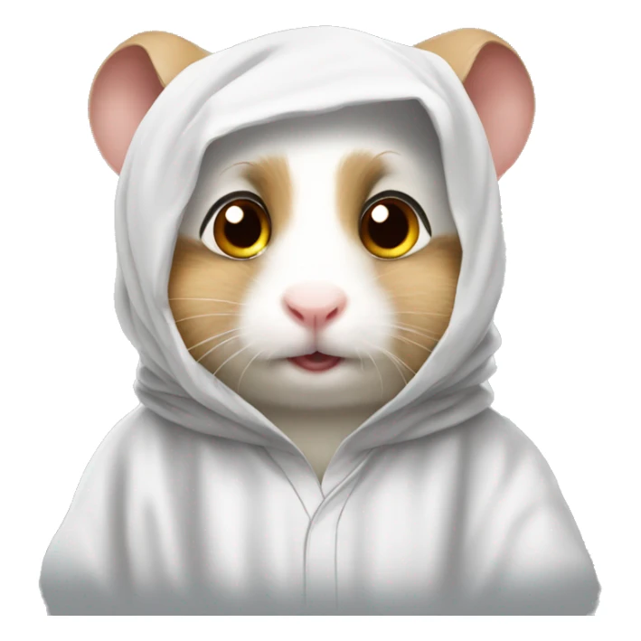 Arab white thobe costume male hamster sticker