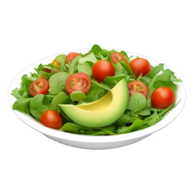 delicious salad with mini tomatoes arugula and avocado  sticker