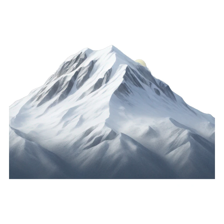 A mountain with a dusting of snow on its summit sticker