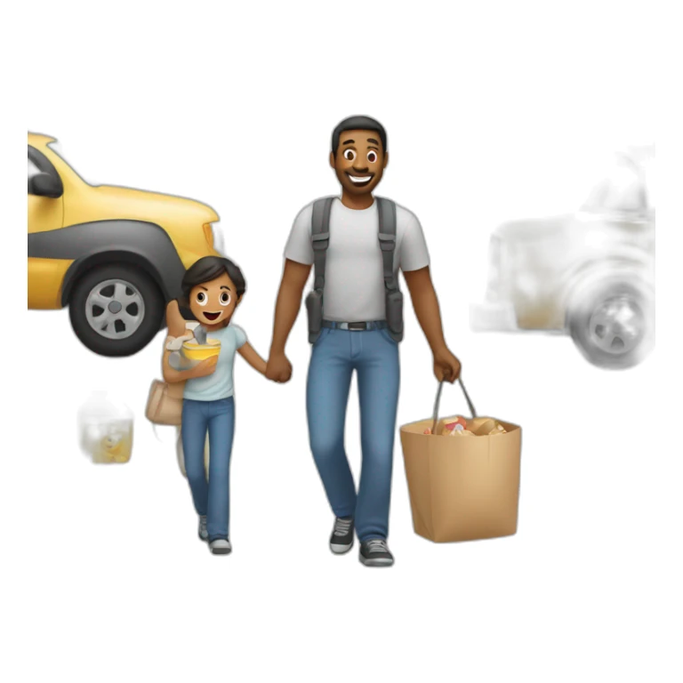 Dad leaving family to get milk sticker