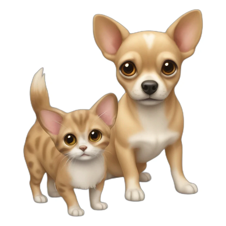 Chiwawa et écaille de tortue chat sticker