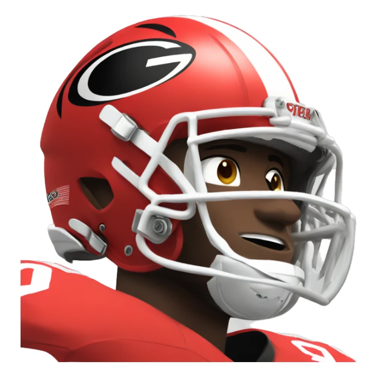 University of Georgia football player sticker