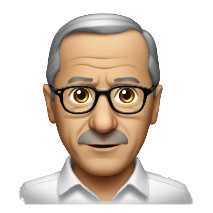 Recep tayip erdogan wearing a glasses sticker