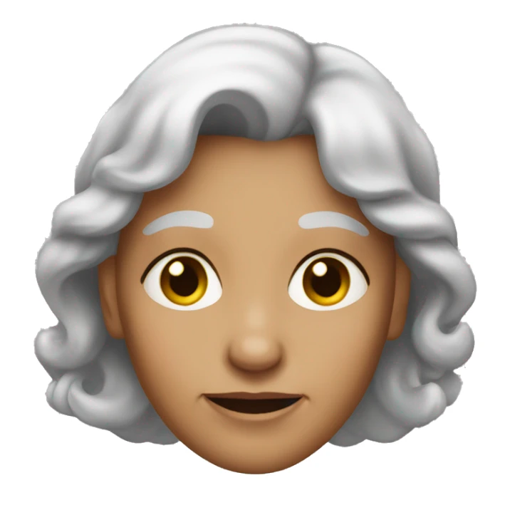 an old women with young skin sticker