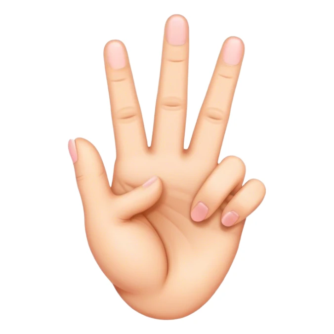 Heart made out of middle fingers sticker