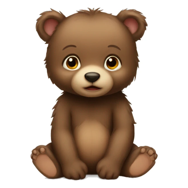 Baby bear sticker