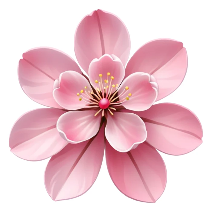 cherry blossom flower with delicate pink petals sticker