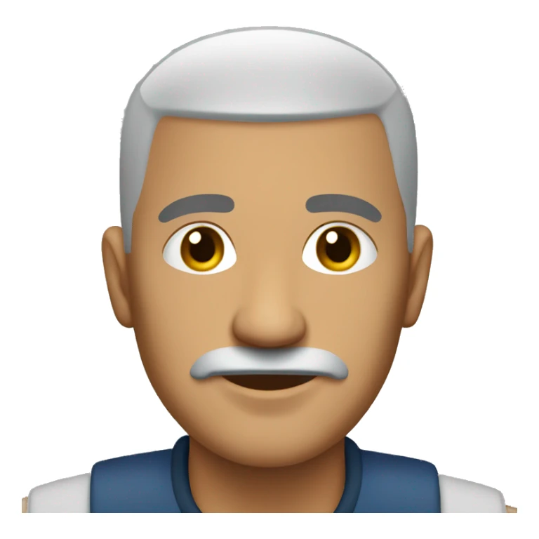 male custodian bald mexican sticker