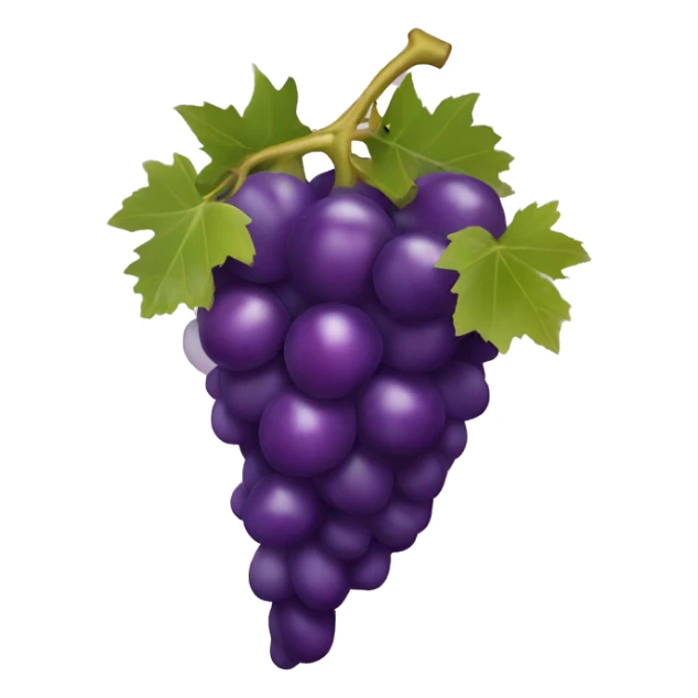 Grape with a face and aubergine in its mouth  sticker