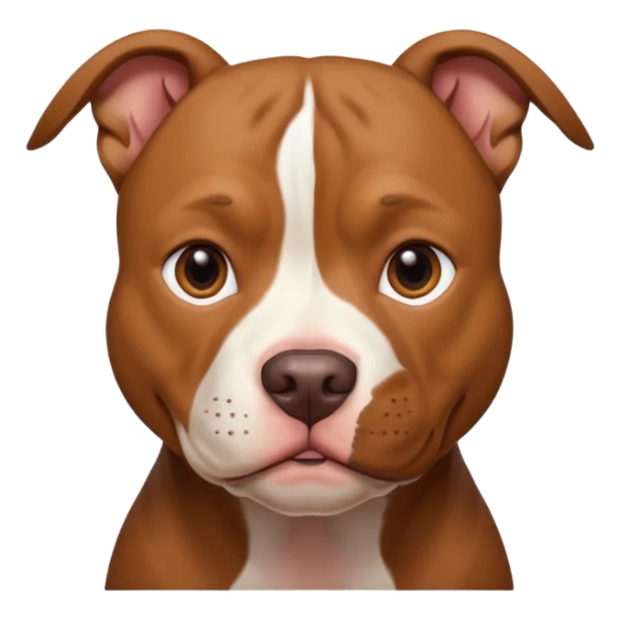 Un pitbull de carita tierna  sticker