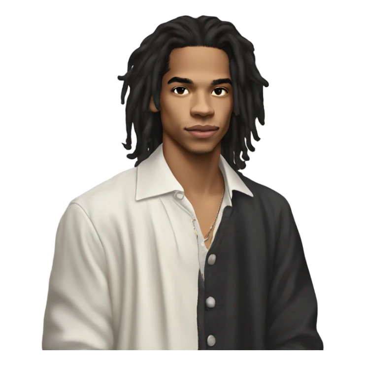 luka sabbat husband long hair, nice outfit  sticker