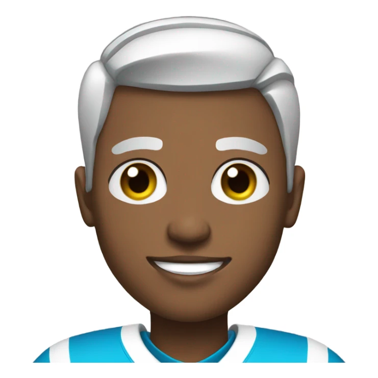 Mixed football player with transgender shirt on sticker