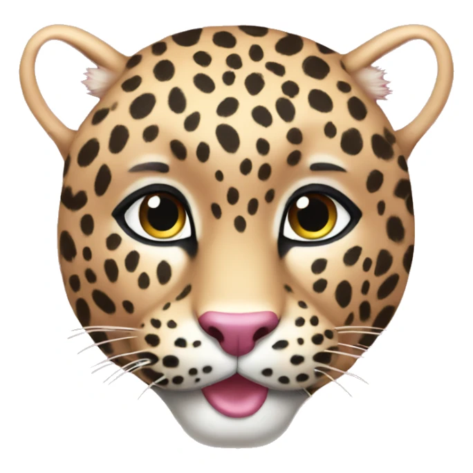 Leopard pink  sticker