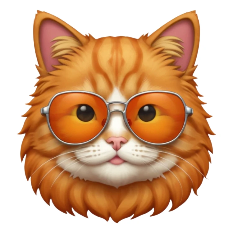 Cat with sunglasses sticker