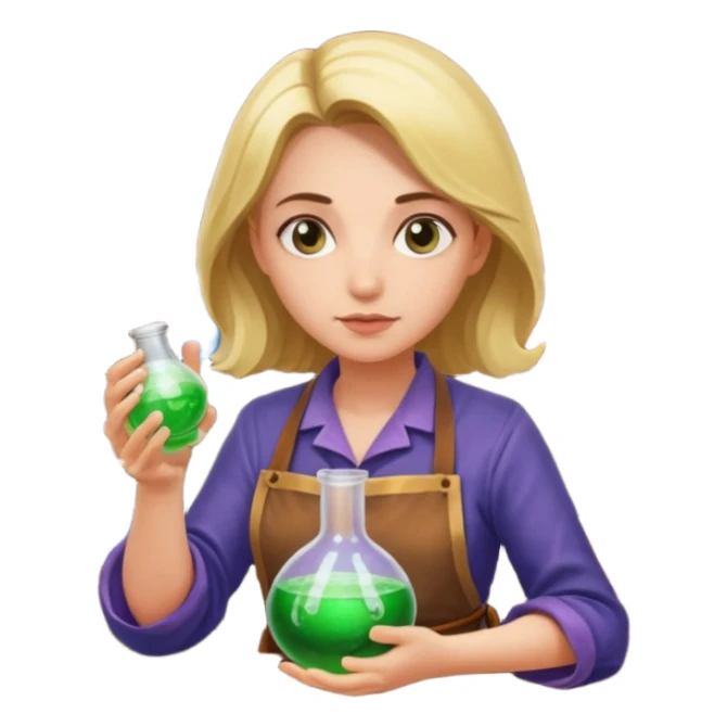 woman potion alchemist sticker