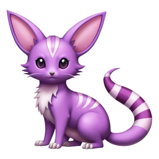 Shiny Furret-Espeon-Noibat-Hybrid (Full body) sticker