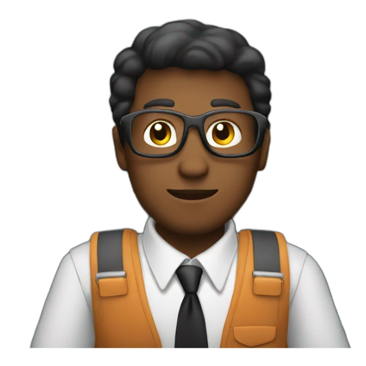 a person with a brief case sitting in an airplane sticker