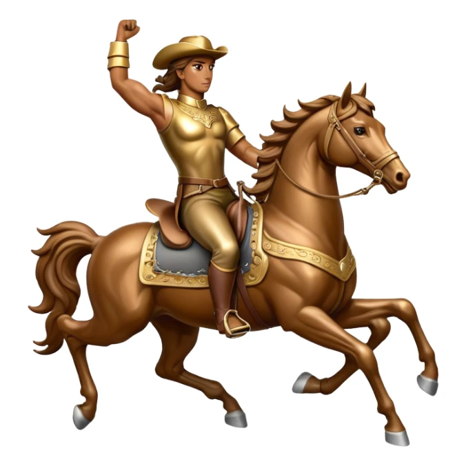 liberty horse rider sticker