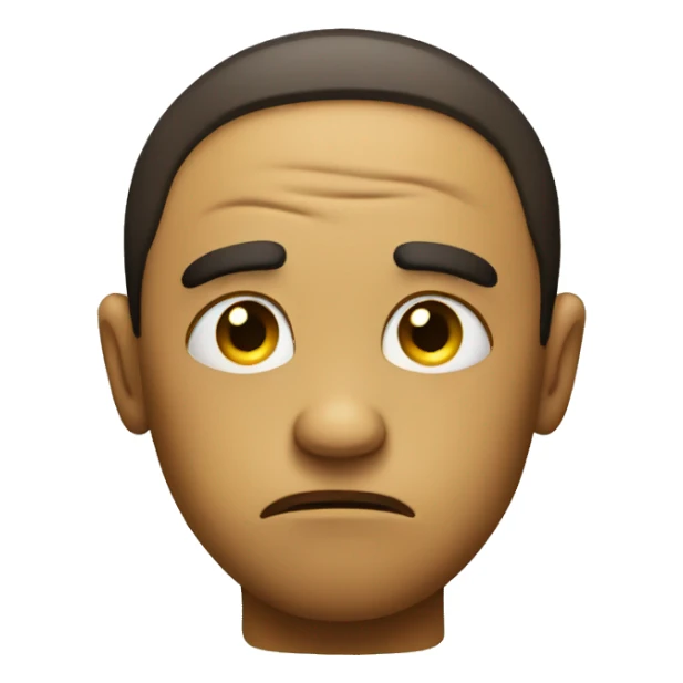 Disappointed smiley sticker