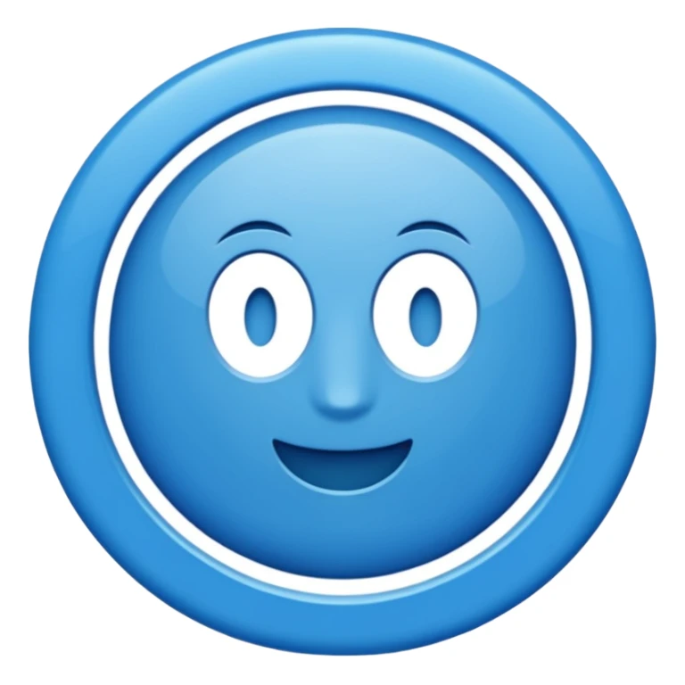 Un V vérification dans un cercle bleu sticker