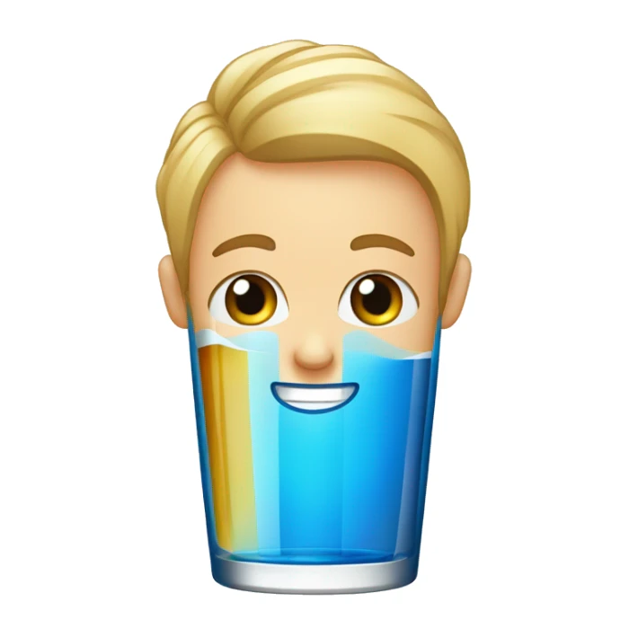 Rubia de ojos azules con un vaso de cerveza sticker