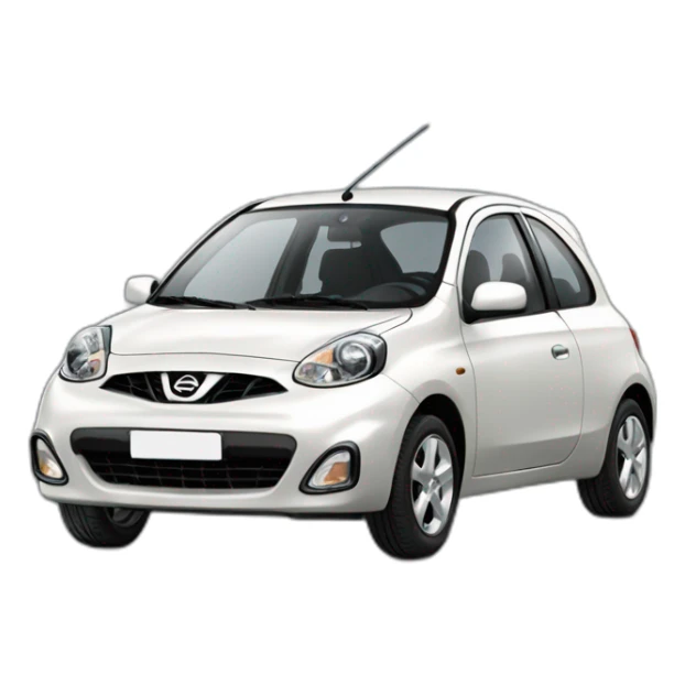 voiture décapotable micra nissan cc noire sticker