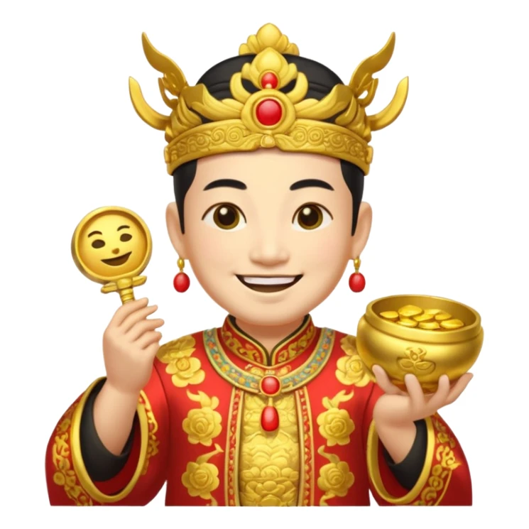 Chinese God of Wealth sticker